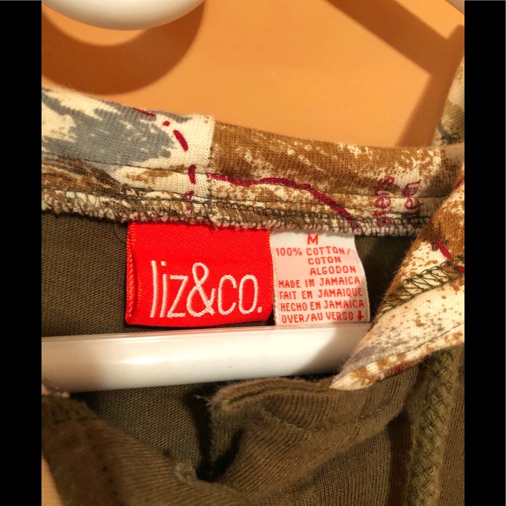 LIZ & CO. | Map Print Sweater - Picture 2 of 4